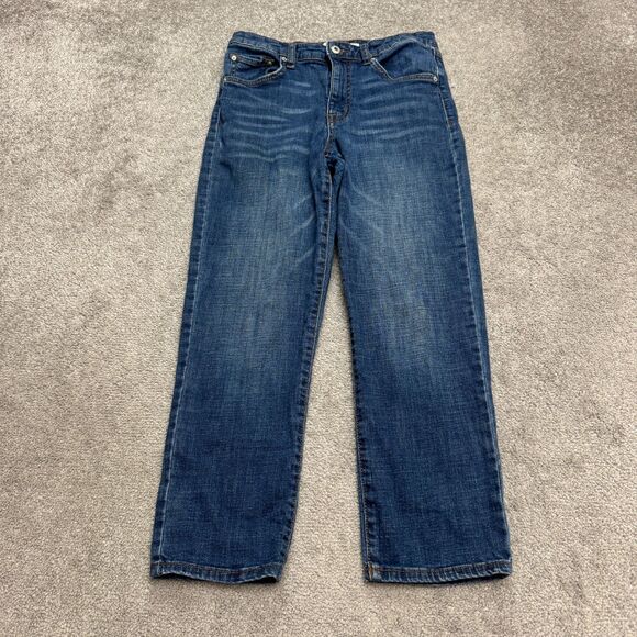 Ella Moss High Waist Straight Denim Jeans Juniors 6/28 Blue Medium Wash Casual - Picture 1 of 16
